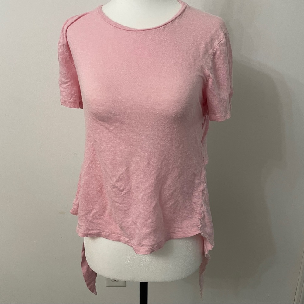 Maje pink short sleeve top tee